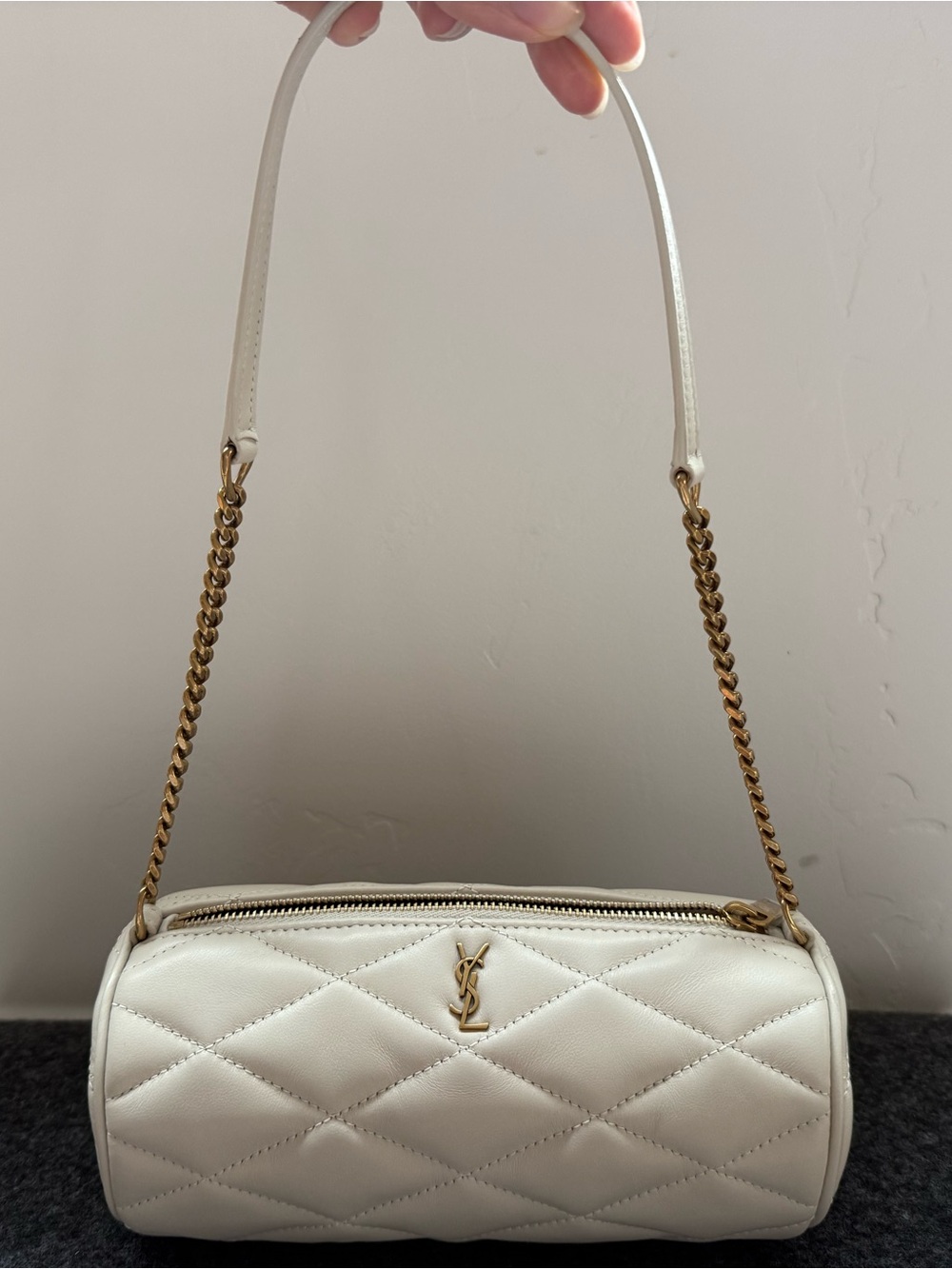 Saint Laurent YSL Tube Bag Sade - Ivory